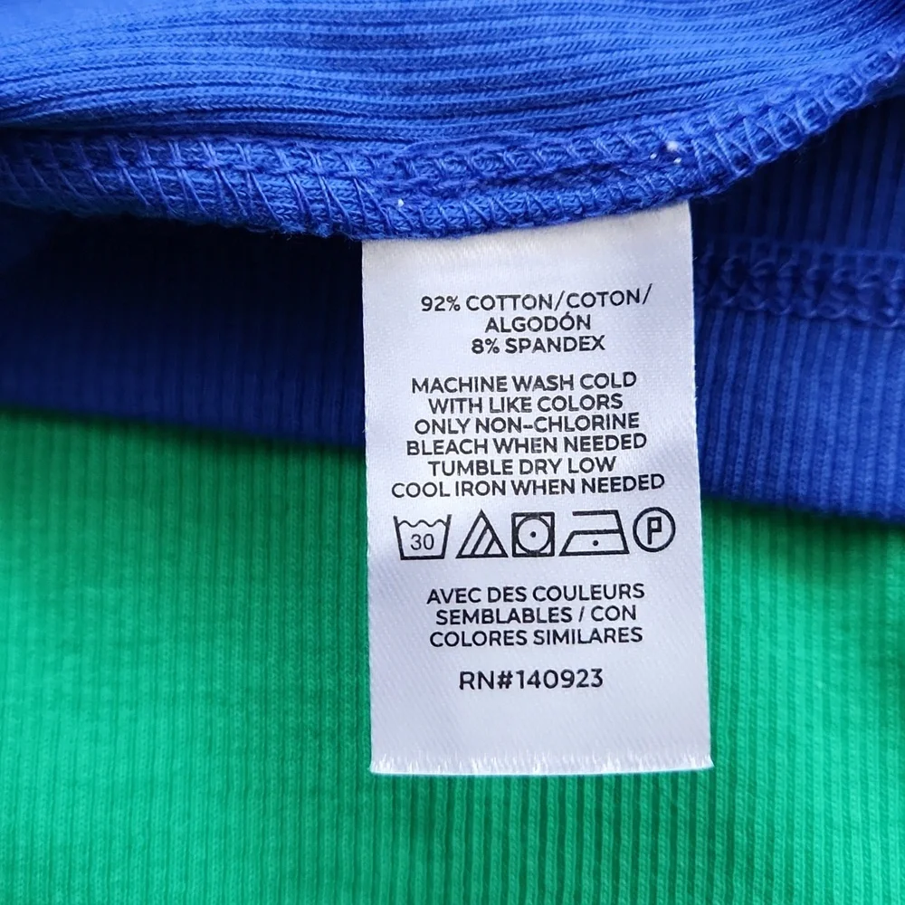 2 Women's Ribbed Tank Tops Size Large NWT - Picture 5 of 5